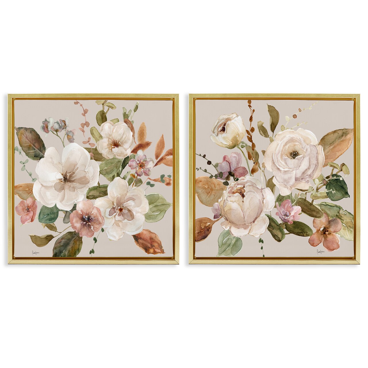 Stupell Industries Mixed Country Blooms Arrangements 2pc Floating Frame Set By Livi Finn
